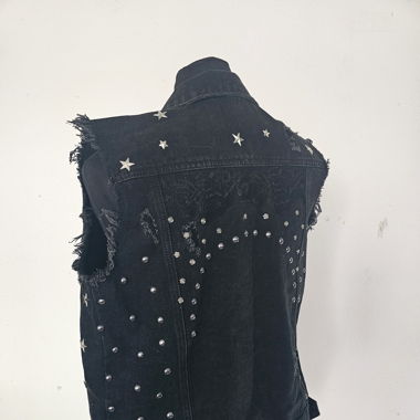 Jeans Gilet mit Nieten Gr. M
