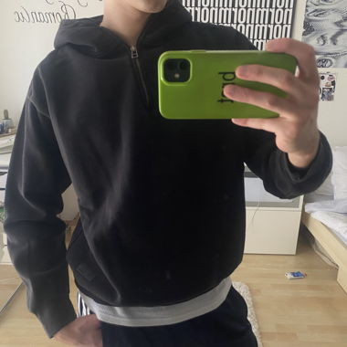 Hoodie zippé noir