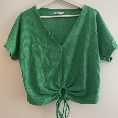 Summer Top Green Zara S