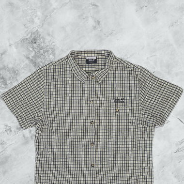 Jack Wolfskin short-sleeve checkered blouse