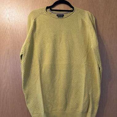 Yellow knit sweater