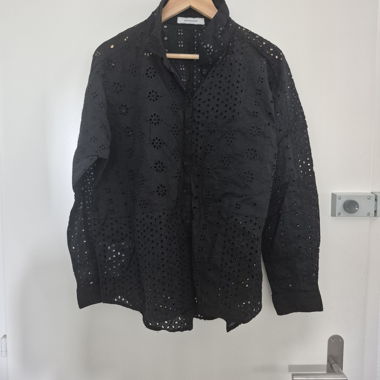 Chemise noire ajourée Promod