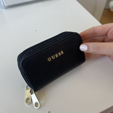 Guess gold and black wallet with two zips
