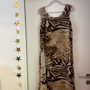 Vintage Leopard Print Reversible Dress