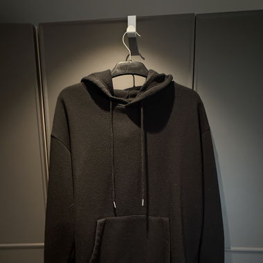 Sweat-shirt hoodie pull à capuche noir 