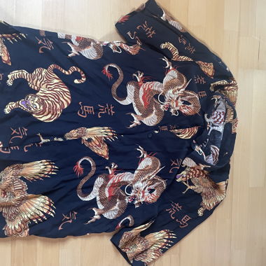 Button up Short Sleve Dragon themed