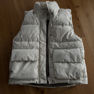 Gilet trapuntato beige