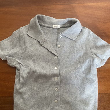 Polo gris, envoi 2 fr