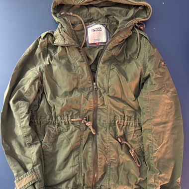Giacca in denim verde scuro Tommy Hilfiger
