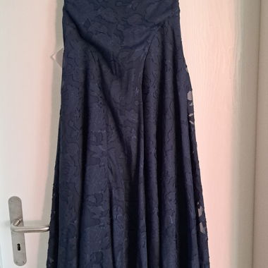 Abito lungo blu navy Azazie