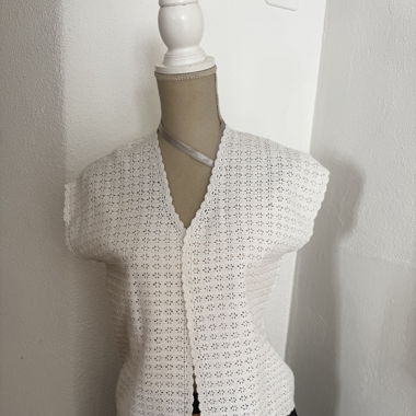 Knitted or crocheted vest
