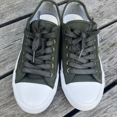 Olive Grüne Navyboot Schuhe