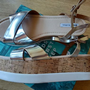 Silver Platform Sandals