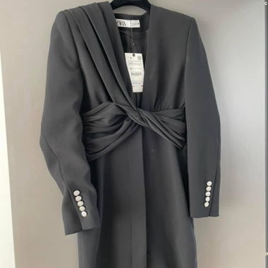 Schwarzes Zara Blazerkleid XS