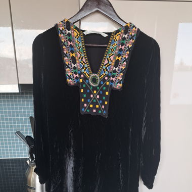 Velvet ethnic tunic