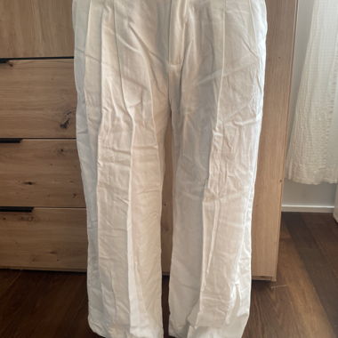 Pantaloni in maglia bianchi STRADIVARIUS