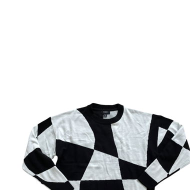 Black and white oversized jumper Size S