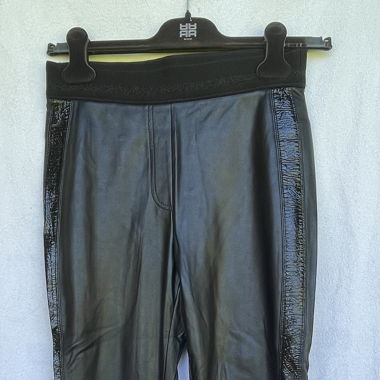 Black Faux Leather Leggings "Marc Cain"