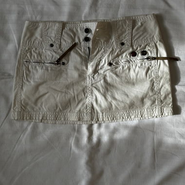 Diesel White Mini Skirt