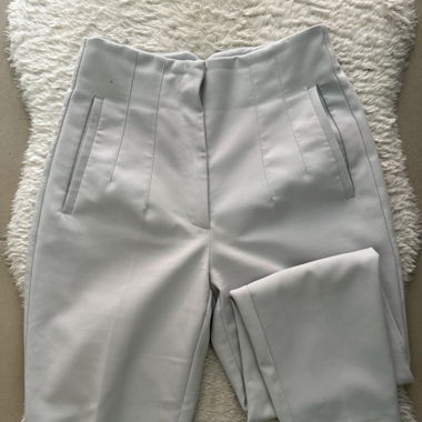 Zara Stoffhose hellblau/grau