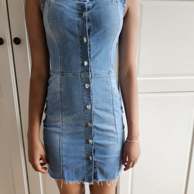 Denim mini dress