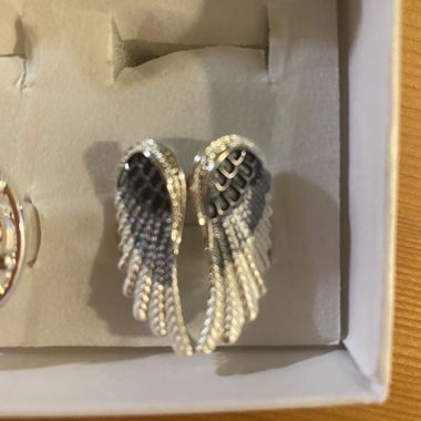 Anello da Dito Ali d'Angelo Blu-Argento