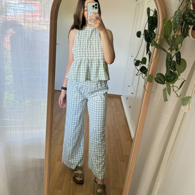 Plaid Women’s Set Summer M