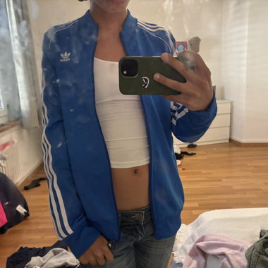 Blue Adidas Tracksuit Jacket