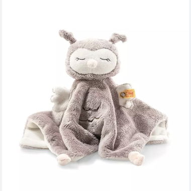 Steiff Ollie Eule Schmusetuch beige 26 cm