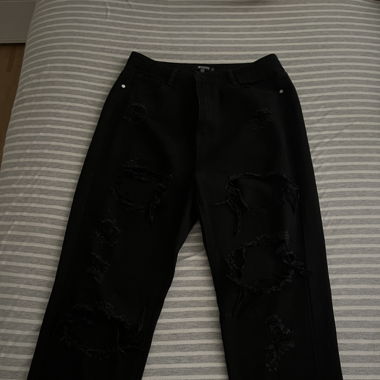 Jeans troués noir 