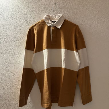 Sweater with shirt collar
