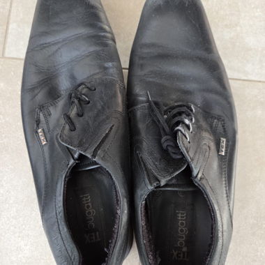 Black TEX Leather Shoes