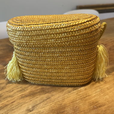 Yellow Woven Bag