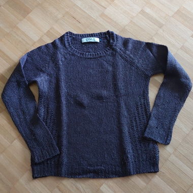 ONLY Strickpullover dunkelgrau