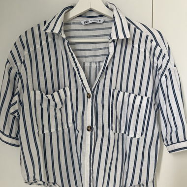 Camicia corta a righe