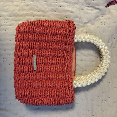 Sac à perles rouge