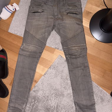 Balmain Biker Denim Jeans
