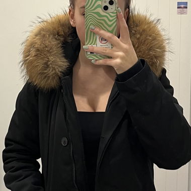 Winterjacke mit Fellkragen 