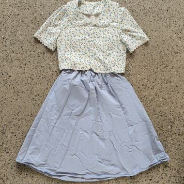 Completo Gonna e Blusa Blu