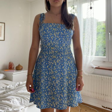 cute blue flower dress