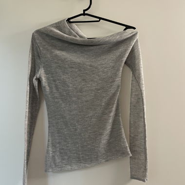 Asymmetrical Grey Top