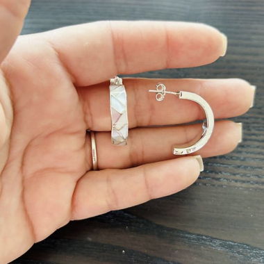 Silver-tone earrings