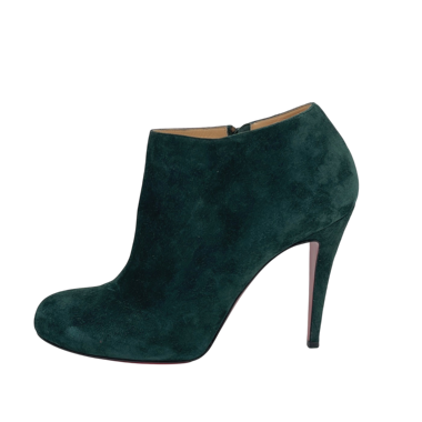 Christian Louboutin Velvet Ankle Boot EU 40 Green