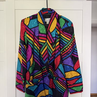 Blazer Vintage a Fantasia Colorata