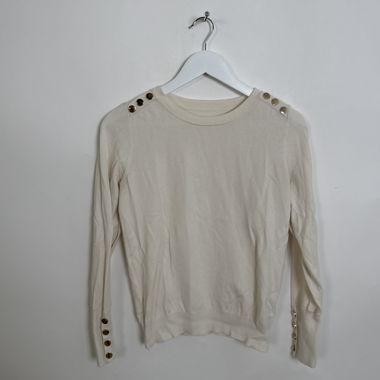 Beige Langarmshirt