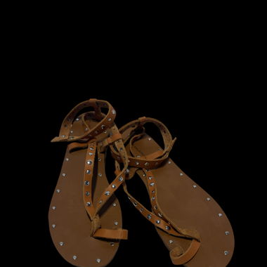 Sandales en cuir avec clou