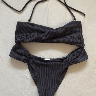 Anime Bing Black Structured Bikini Set