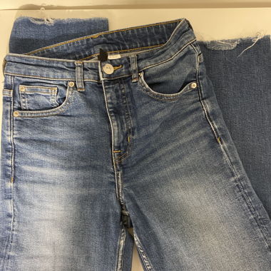 Blue Straight Leg Jeans
