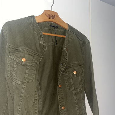 Grüne Jeans Jacke