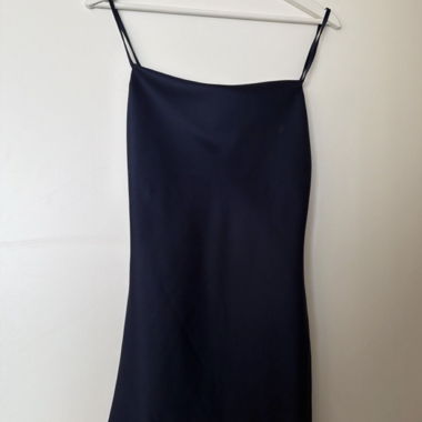 Vestito slip corto blu navy
